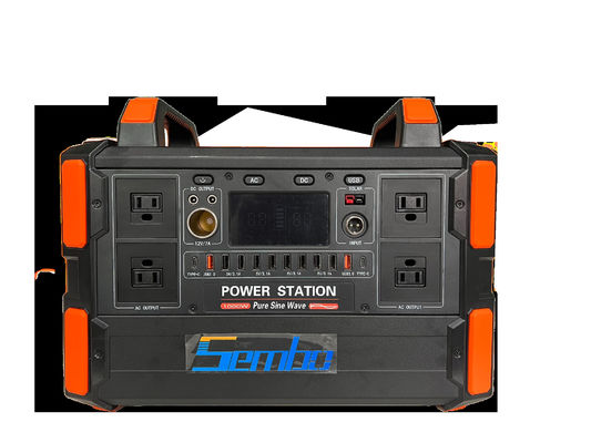 1000W 1048Wh Source d'alimentation de stockage d'énergie avec batterie au lithium fer phosphate et sortie d'onde sine