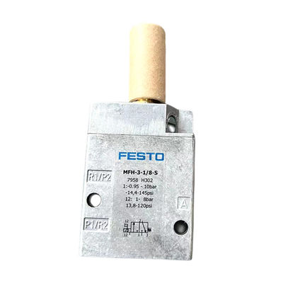 Fabrique originale FESTO soupape solénoïde MFH-3-1/8S série 0692 Aluminium et cuivre gris clair pour machine d'impression offset