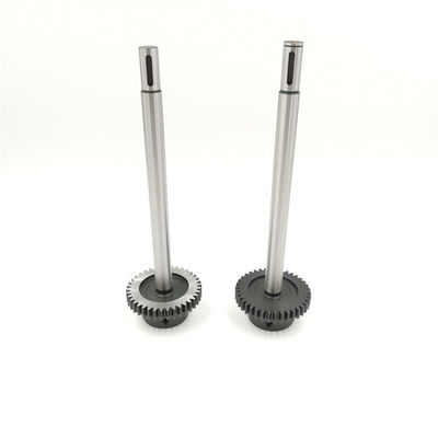 38 Dents Arbre d'engrenage en fer inoxydable avec surface poli pour engrenage de conduite de machine d'impression MO