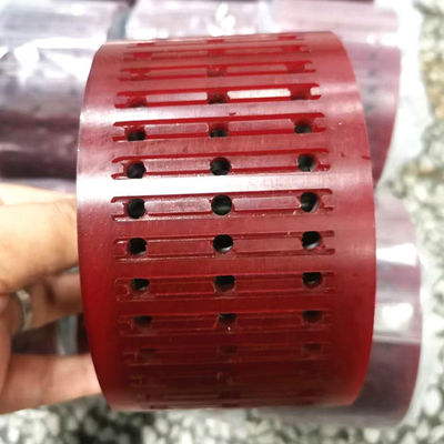 Matériau en caoutchouc/acier Couleur rouge Roue d'aspiration résistante à l'usure pour pièces de machines à plier et accessoires d'impression offset