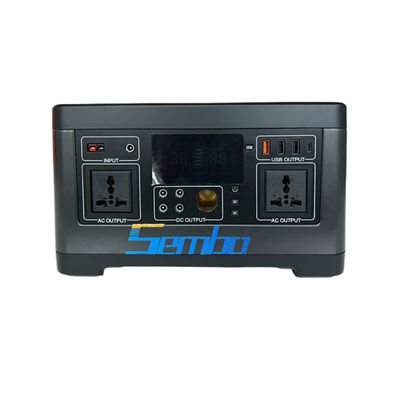 Source d'énergie portable de stockage d'énergie T10-1500W avec capacité de 1530 Wh et sortie CA à onde sinusoïdale pour une utilisation intérieure et extérieure