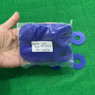 Les tailles bleues de norme de couleur de surgeon en caoutchouc plat de 38 x de 15 x de 0.8mm forme