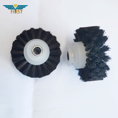 60*8,5*35mm roue de pinceau noir pour KBA pièces de la machine d'impression en plastique haut de gamme avec une longue durée de vie