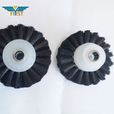 60*8,5*35mm roue de pinceau noir pour KBA pièces de la machine d'impression en plastique haut de gamme avec une longue durée de vie
