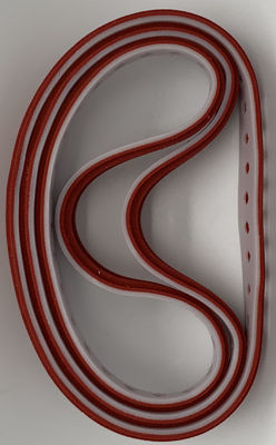 Ceinture différente d'aspiration de PVC d'épaisseur pour la ceinture en caoutchouc rouge résistante d'huile de HD