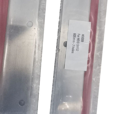 Imprimante à l'encre résistante aux UV Heidelberg Lave-up Blade 605x46x0.5mm avec 7 trous pour SM52 PM52
