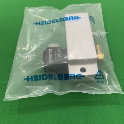 Cylindre de soupape solénoïde en corps d'aluminium Couleur argentée pour machines d'impression SM74/PM74
