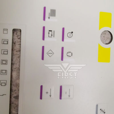 Étiquette de symbole de lettre pour la machine d'impression Heidelberg SM102 Autocollant de couleur blanche en 63*21.2 ou 37*15.5CM