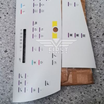 Étiquette de symbole de lettre pour la machine d'impression Heidelberg SM102 Autocollant de couleur blanche en 63*21.2 ou 37*15.5CM