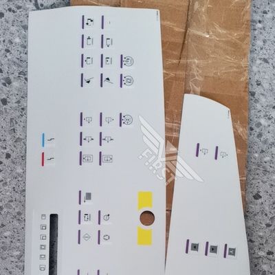 Étiquette de symbole de lettre pour la machine d'impression Heidelberg SM102 Autocollant de couleur blanche en 63*21.2 ou 37*15.5CM