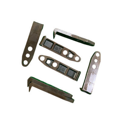 Grippe en acier brun de 70 mm x 16 x 5 mm avec trou du milieu de 6 mm pour l'impression offset