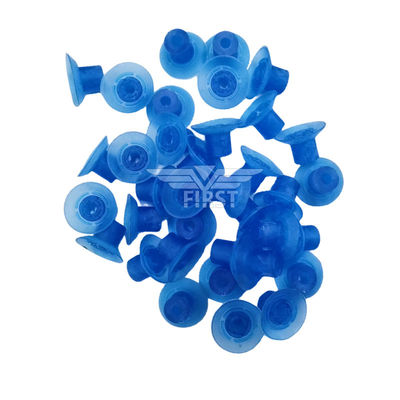 Couleur bleue poly et caoutchouc aspirateur pour la machine de découpe sous pression 32 * 18mm haut aspirateur de pieds