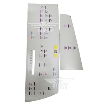 Étiquette de symbole de lettre pour la machine d'impression Heidelberg SM102 Autocollant de couleur blanche en 63*21.2 ou 37*15.5CM